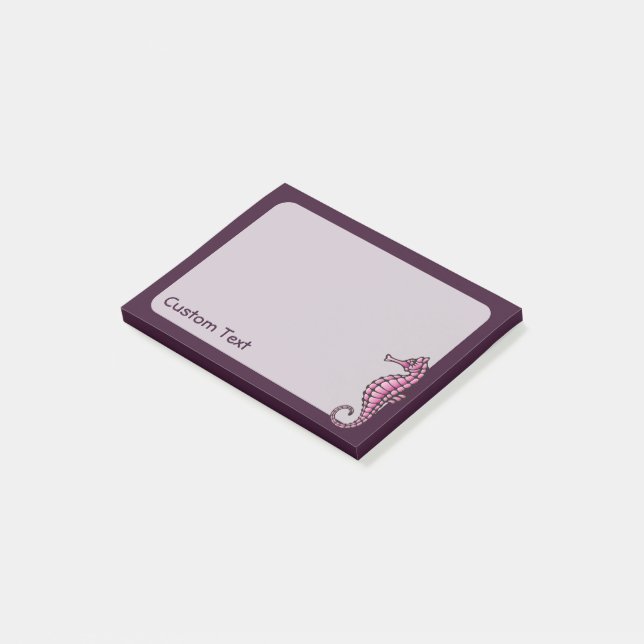 Seahorse Pink Post-it Notes (Angled)