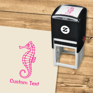 Seahorse Pink Self-inking Stamp