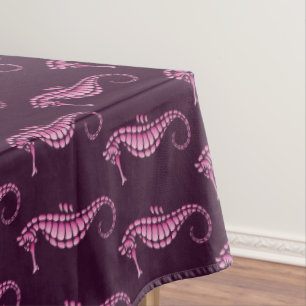 Seahorse Pink Tablecloth