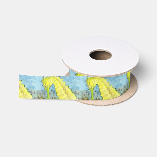 Seahorse Satin Ribbon (Spool)