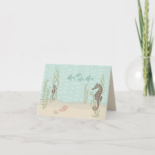 Seahorse Scene Notecard