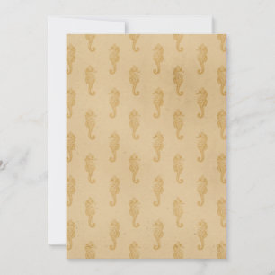 Seahorse Sea Animal Lover Vintage Style Thank You Card