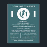 Seahorse, Seafood, Cooking Classes Advertising Flyer<br><div class="desc">Seahorse,  Seafood,  Cooking Classes Advertising Flyers By The Business Card Store.</div>