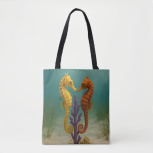 Seahorse Serenade Tote Bag