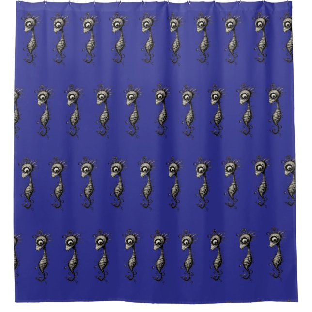 seahorse shower curtain (Front)