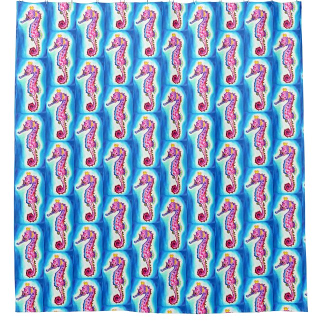 Seahorse Shower Curtain (Front)