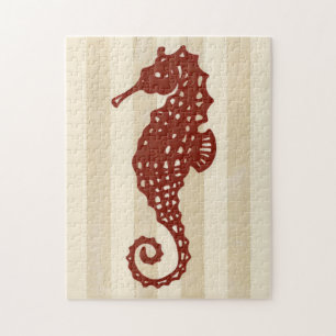 Seahorse Silhouette Jigsaw Puzzle