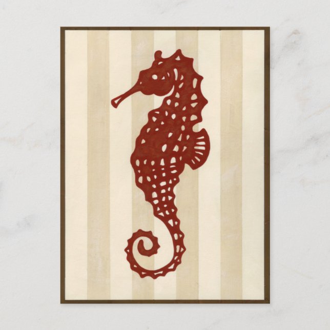 Seahorse Silhouette Postcard (Front)