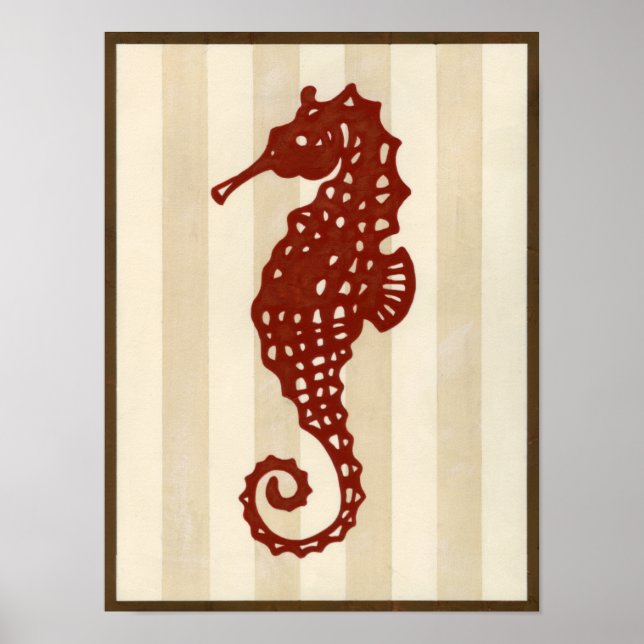 Seahorse Silhouette Poster (Front)