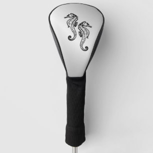 Seahorse Silver Golf Head Cover