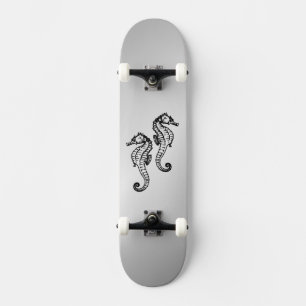 Seahorse Silver Skateboard