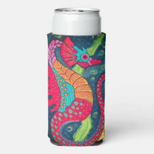 Seahorse Skinny Can Cooler