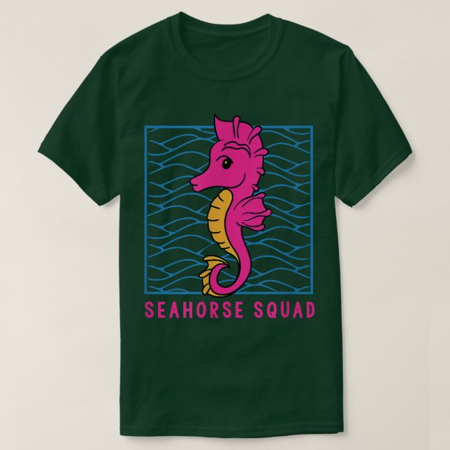 Seahorse Squad Sea Animal Ocean Cute Seahorse  T-Shirt (Design Front)