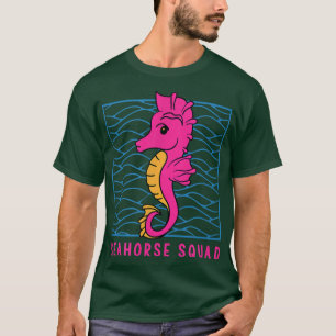 Seahorse Squad Sea Animal Ocean Cute Seahorse  T-Shirt