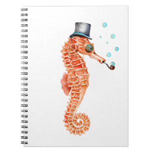 Seahorse Steampunk Notebook