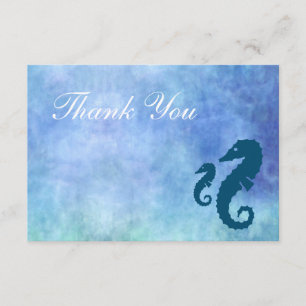 Seahorse Thank You Card