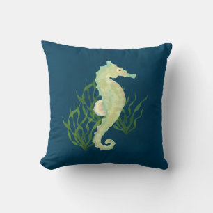 Seahorse Throw Pillow
