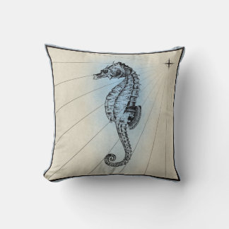 Seahorse Throw Pillow