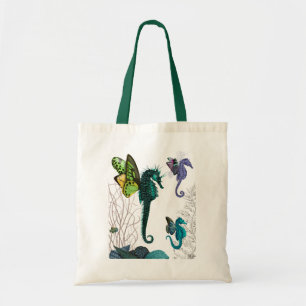Seahorse Trio With Wings Tote Bag