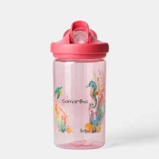 Seahorse Underwater Personalised Water Bottle