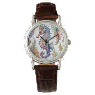 Seahorse Watercolor Coastal Watch