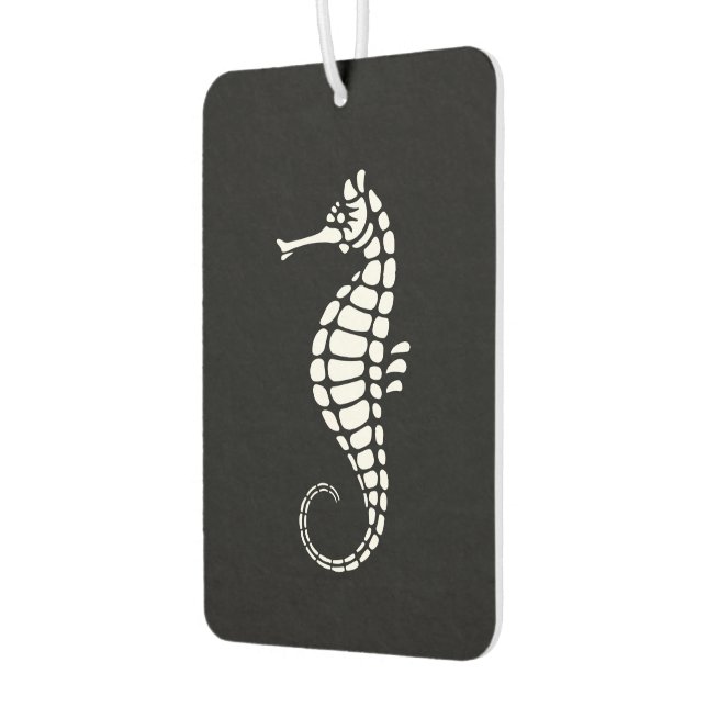 Seahorse White Car Air Freshener (Left)