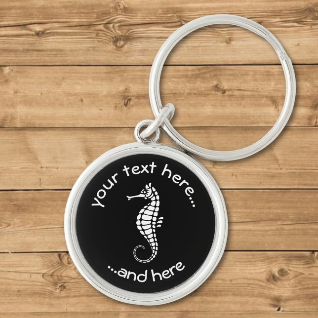 Seahorse White Key Ring (Creator Uploaded)
