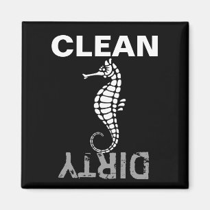 Seahorse White Magnet