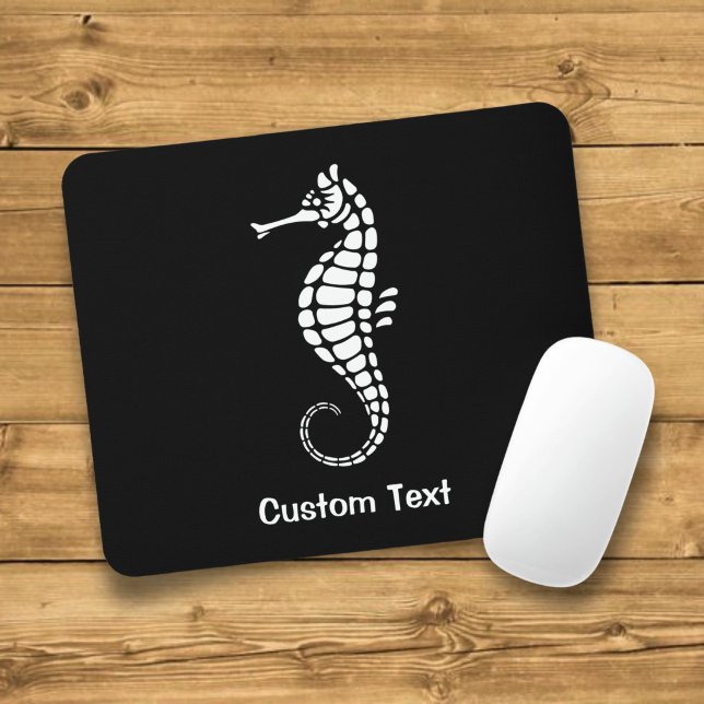 Seahorse White Mouse Pad (Creator Uploaded)