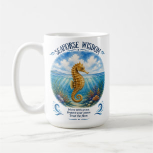 Seahorse Wisdom Beneath the Waves Coffee Mug