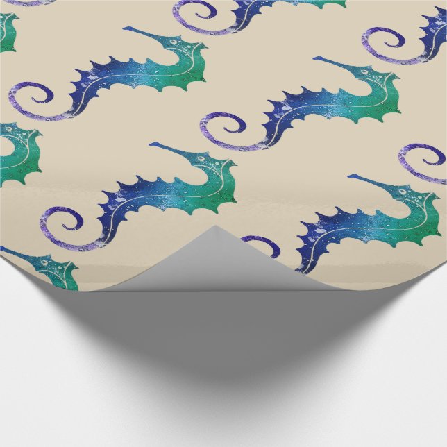Seahorse Wrapping Paper (Corner)