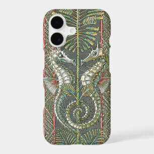 Seahorses and Seaweed, Vintage Art Nouveau