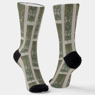 Seahorses and Seaweed, Vintage Art Nouveau Socks