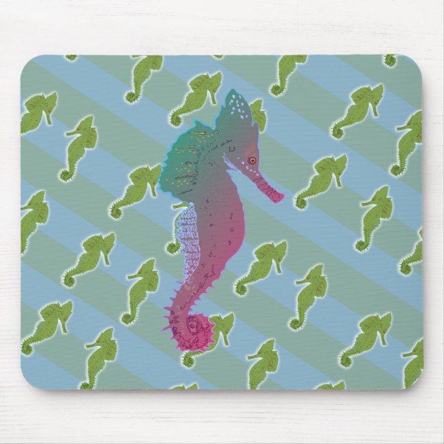 Seahorses art  Mousepad (Front)