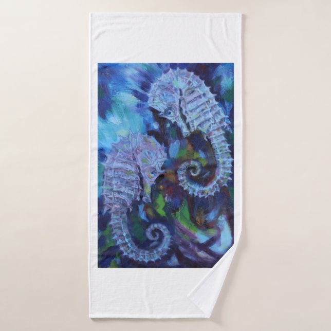Seahorses Bath Towel (Bath Towel)