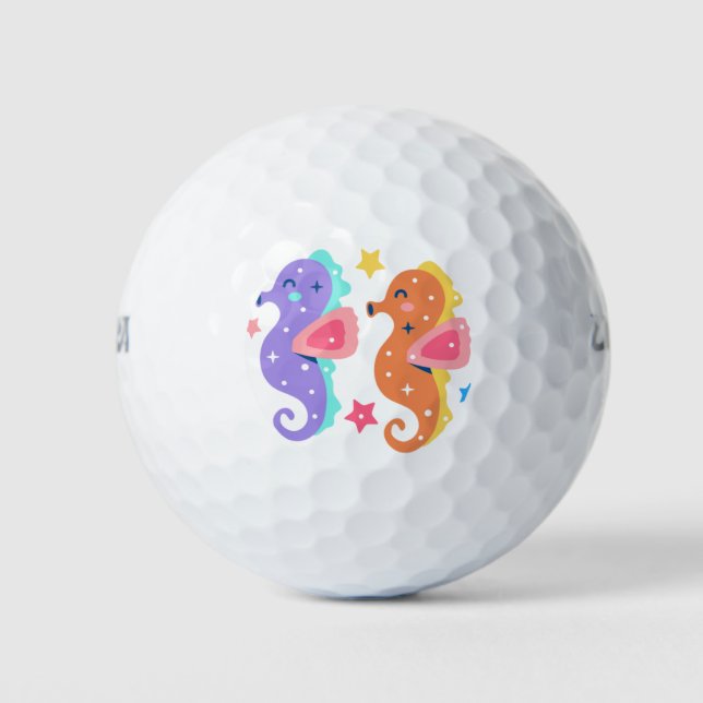 Seahorses Golf Balls (Front)