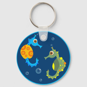 Seahorses Key Ring