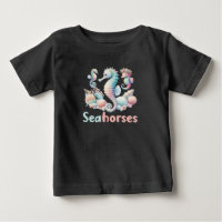 Seahorses, Ocean Creature Graphic