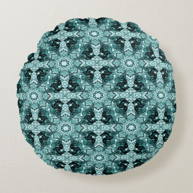 Seahorses.... Round Cushion (Front)