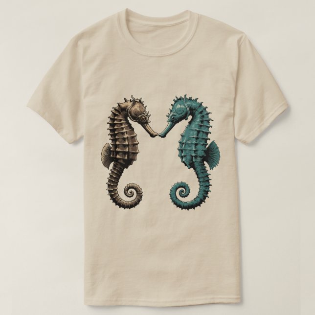 Seahorses  T-Shirt (Design Front)