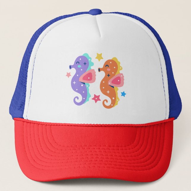 Seahorses Trucker Hat (Front)