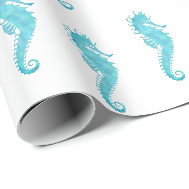 Seahorses Wrapping Paper (Roll Corner)
