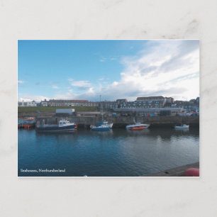 Seahouses Harbor - Postcard