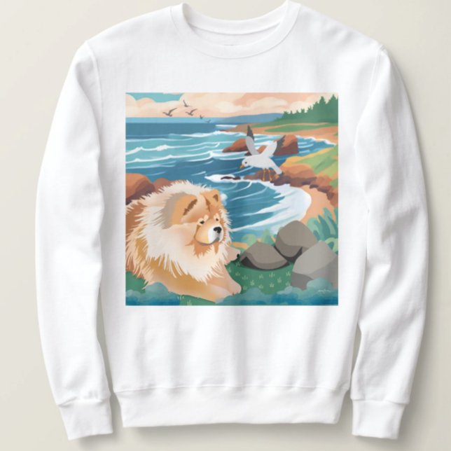 SEAKISSED chow dog ocean shirts (Creator Uploaded)