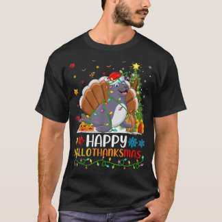 Seal Animal Lover Funny Happy Seal HelloThanksMas T-Shirt