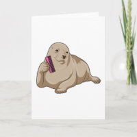 Seal as Hairdresser with Comb