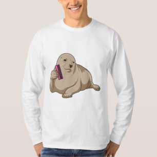 Seal as Hairdresser with Comb T-Shirt