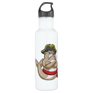 Seal as Pirate with Pirate hat 710 Ml Water Bottle