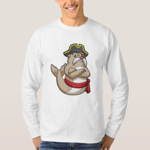 Seal as Pirate with Pirate hat T-Shirt
