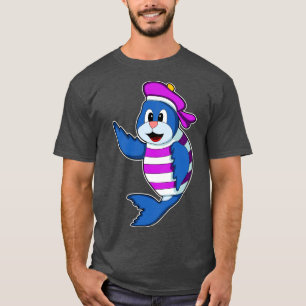Seal as Sailor with Hat T-Shirt